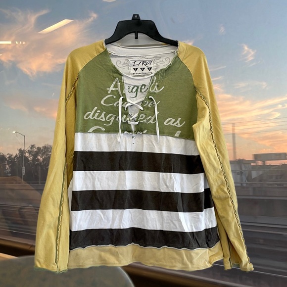Pull Rayé Femme Manches Longues - Style Y2K Fairy Grunge - Automne Hiver - Col Rond - Streetwear Décontracté